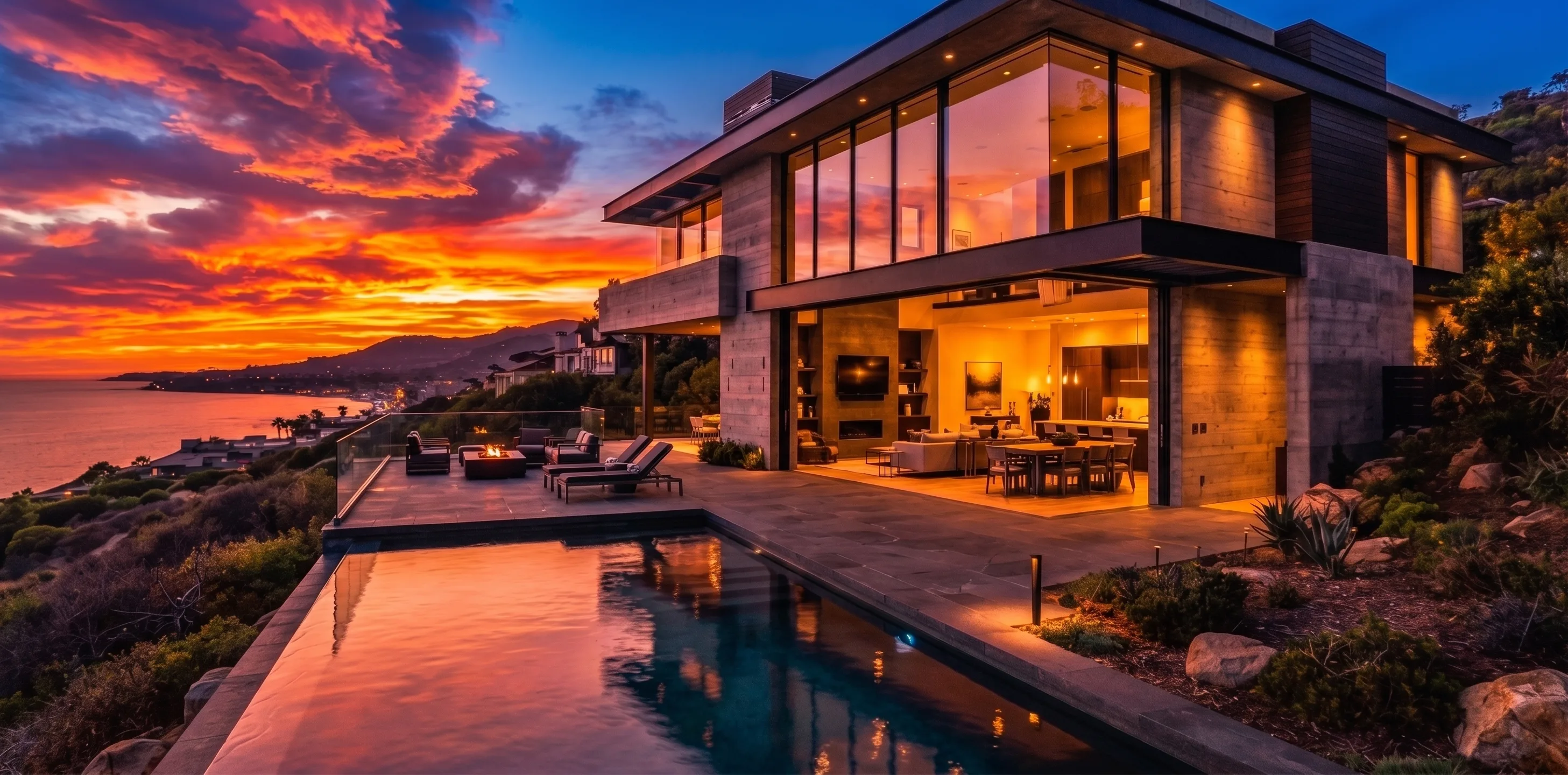 Residência contemporânea de alto padrão com piscina